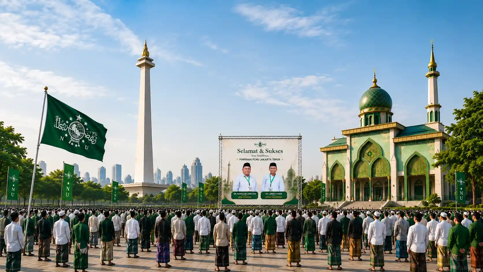 Kebersamaan pengurus dan warga Nahdlatul Ulama Pengurus Wilayah Provinsi Papua Barat